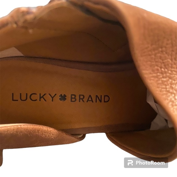 Lucky Brand cut out booties, size 8M, tan, boho, good condition with light wear. - Picture 3 of 10